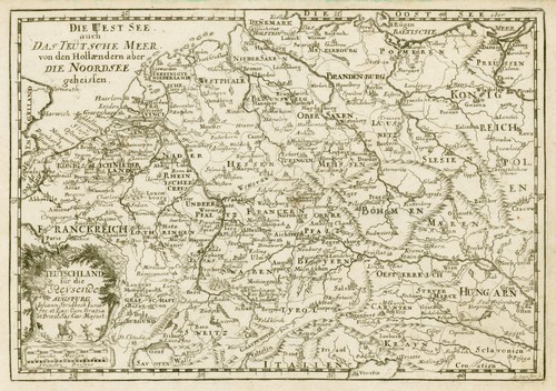 Germania originale incisione - germania,