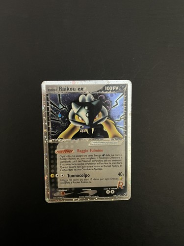Pokemon card rocket raikou - card, ex