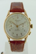 Orologio Uomo Vintage Chronographe Suisse Maxor Oro Rosa 18k Landeron 48