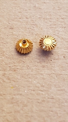 Corona faccettata ovale - , giallo