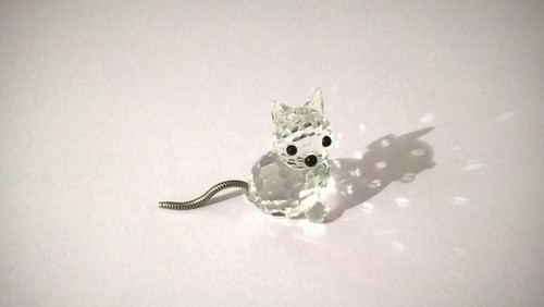Swarovski gatto cristallo - swarovski, in