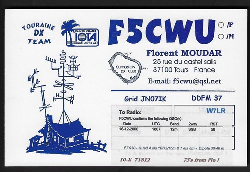 Qsl card f5cwu - qsl, cb