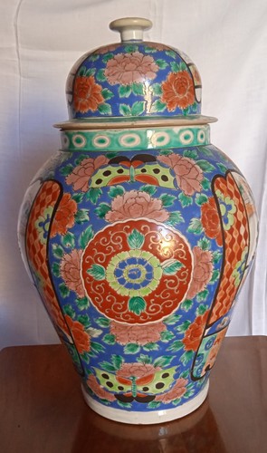 Coppia vasi imari - imari, giapponesi