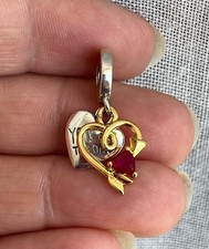 Charm pendente Pandora Cuore con Freccia da Incidere