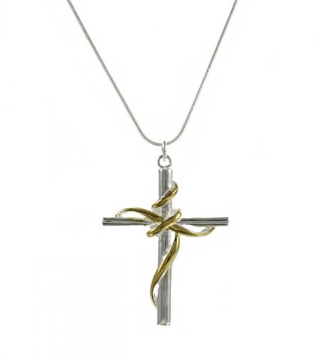 Collana donna croce - collana, gesù