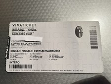 bologna-genoa biglietto/ticket