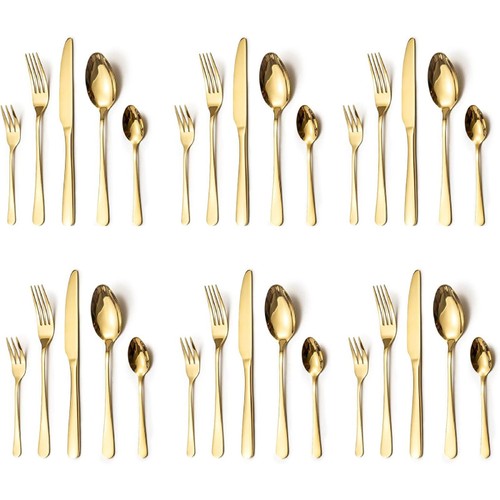 Set posate acciaio - set,