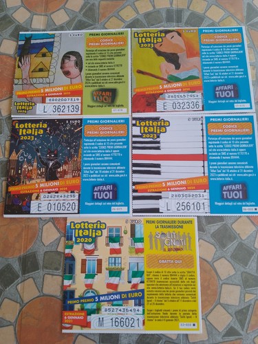 Biglietti lotteria italia - biglietti,