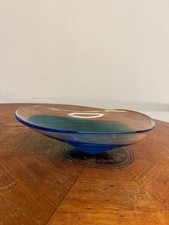 Vaso centrotavola blu Murano