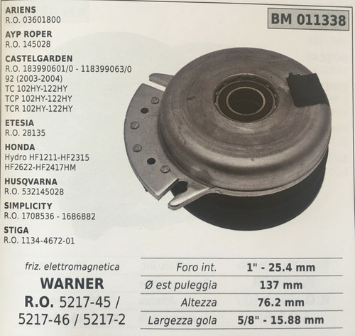 Frizione elettromagnetica - frizione,