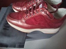 Scarpe Hogan Donna 37.5  37 1/2 Vernice Bordeaux Rosso