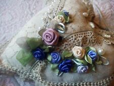 DECORAZIONE CUORE da appendere, fatto a mano uncinetto, stile shabby, provenzale