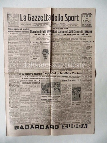 Gazzetta dello sport 106 1942 - sport,