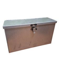 CASSETTA PORTA ATTREZZI 300X90X175MM LAMIERA FERRO TRATTORE STRETTA E ALTA