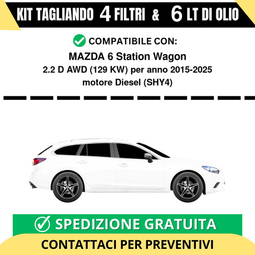 Tagliando per mazda station - mazda, 6