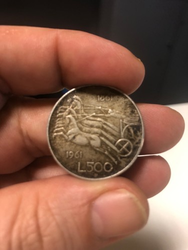 Moneta 500 lire - 500, bighe