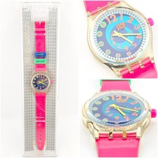 Swatch Stop SSK105 Andale 1993 NOS Mint Dial Original Strap Hard from Age