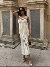 ZARA ABITO MAGLIA UNCINETTO