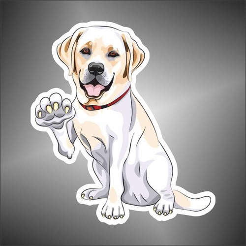 Adesivo labrador cane dog - adesivo,