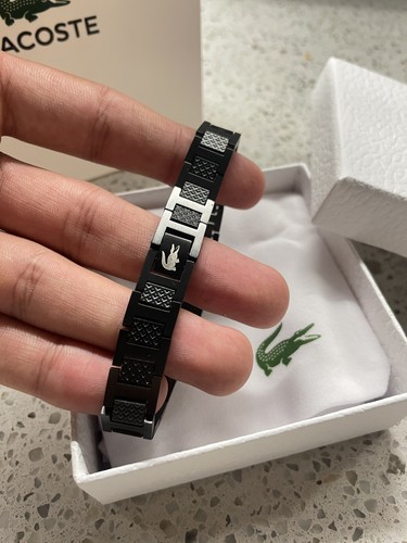 Braccialetto lacoste uomo - lacoste,