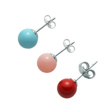 Orecchini a lobo pallina sfera