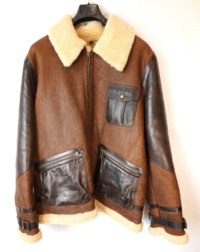 Giacca shearling marrone - in,
