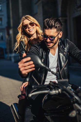 Set giacca biker - , vera