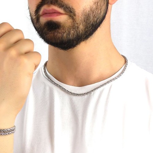 Collana coda volpe ritorta - coda,