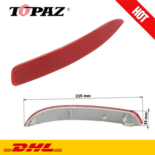 Rosso paraurti riflettore luci - rosso,