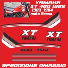 Adesivi per YAMAHA Xt 400 ROSSA1982 1983 1984