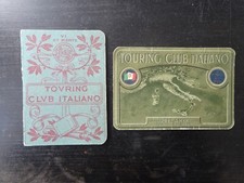 Tessere Touring Club Italiano Livorno Brindisi bollini anni 20/40 unico titolare