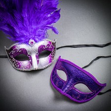 Maschera Piuma Donna Veneziana