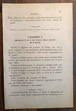 Fossacesia 1892 Regio Decreto in Carita' -8755