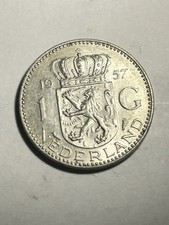 MONETA 1 GULDEN OLANDA 1957