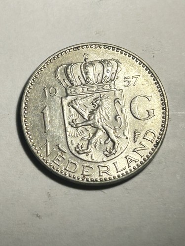 Moneta gulden olanda - moneta, 1957