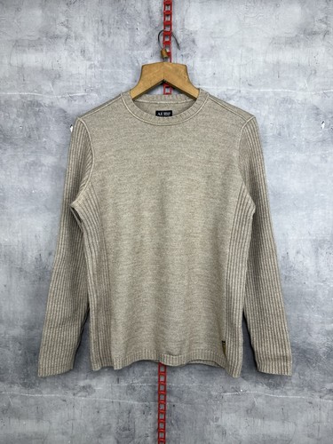 Maglione uomo lana beige