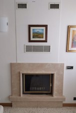 caminetto a legna ventilato