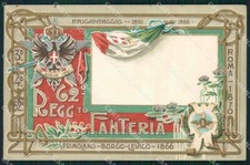Militari 62º Reggimento Fanteria Primolano Borgo Levico cartolina XF0168
