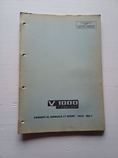 Moto Guzzi 1000 I-Convert 1976 Varianti Manuale Officina V7 Sport originale