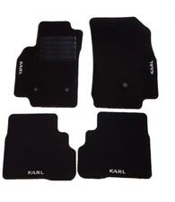 Tappetini auto in moquette su misura 4 loghi 3 fix per KARL 2015>