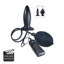 Plug Dildo Tappo anale Gonfiabile dilatatore Vibrante Per uomo Donna - CE