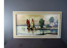 50er 60er Olio Dipinto