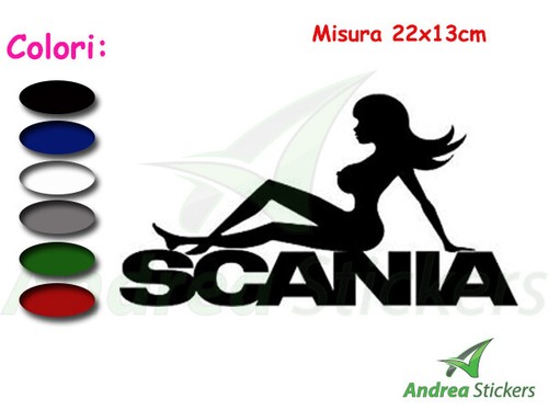 Scania lady adesivo - scania,