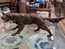 Statua In Bronzo Cane Da Caccia Inglese Prima Metà XX Secolo