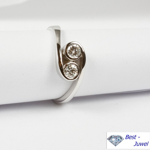 Anello oro bianco 585 - anello,