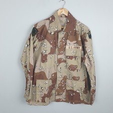 US Army Combat Jacket Uomo Medium Desert Camo Militare 6 Colori Vintage Patch