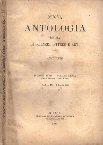 Nuova antologia rivista - antologia.,