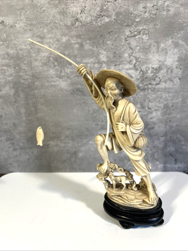 Statua decorativa pescatore - , e