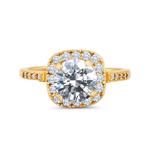 Anello stile diamante placcato