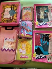 Lotto Barbie Astuccio quad. Manuale Cartella Nuovi toys epoca collezione vintage